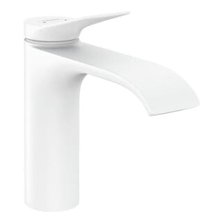hansgrohe Waschtisch-Einhebelmischer 110 Vivenis ohne Zugstangen-Ablaufgarnitur, mattweiß