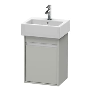 Duravit Waschtischunterschrank Ketho 40x32x55cm, wandhängend, T li, betongrau matt