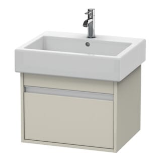 Duravit Waschtischunterschrank Ketho 55x44cm, Taupe, 1 Auszug, wandhängend