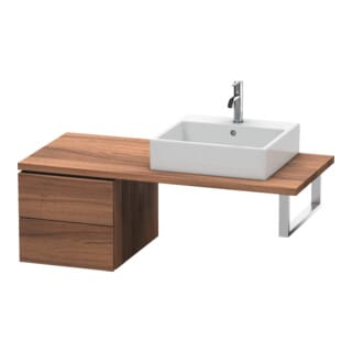 Duravit Unterschrank L-Cube 42x54,7cm, Nussb Nat, f Kons, 2 Schub.
