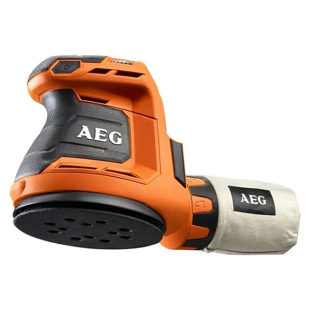 AEG Akku-Exzenterschleifer BEX18-125-0 18V Solo-Version inkl. Staubbeutel, Schleifpapier im Karton