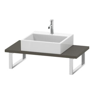 Duravit Konsole Compact L-Cube 80-200x48cm, 1 AS, Stä 3cm, f Gr s-matt