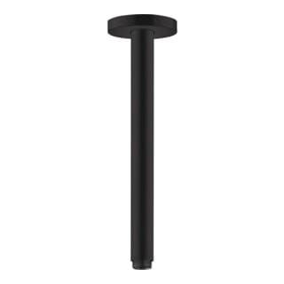 hansgrohe Deckenanschluss S 300mm, mattschwarz, runde Rosette