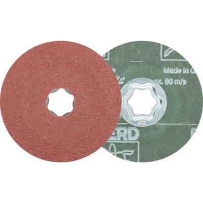 PFERD TOOLS COMBICLICK Korund Fiberscheibe Ø 100mm A50 für universelle Anwendungen