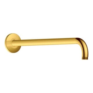 Duravit Brausearm 410mm, g pol., geb., Wandmont., Ros. rd