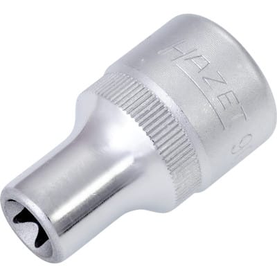 HAZET TX Steckschlüssel-Einsatz 900-E10 E10 Vierkant hohl 12,5 mm (1/2")