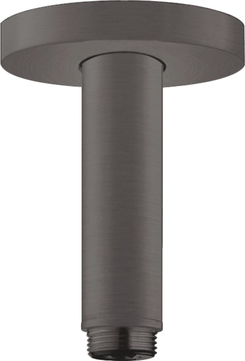hansgrohe Deckenanschluss S 100mm, brush. bla chrome, runde Rosette
