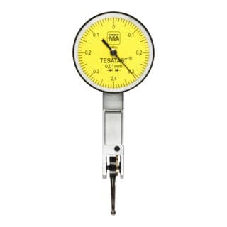 TESA Technology Analoges Standard-Fühlhebelmessgerät TESATAST mit drehbarem Skalenblatt Ø 28 mm, 0,8 mm, 0,01 mm