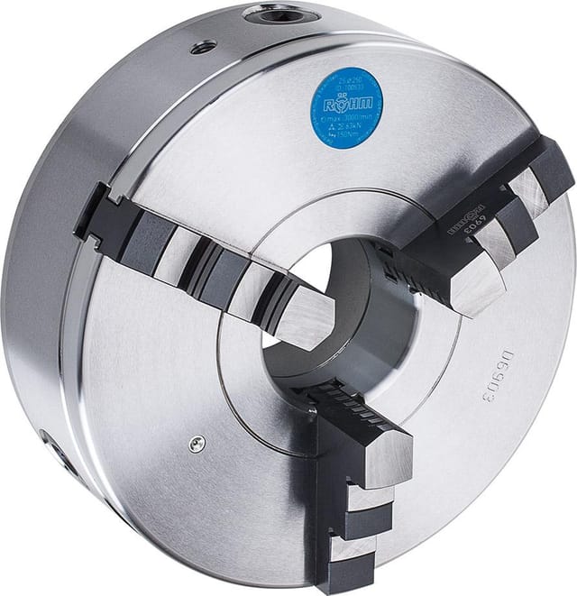 Röhm Dreibacken-Drehfutter Stahl zylindrische Zentrieraufnahme, DIN 702-4, Außen-⌀ A: 200mm