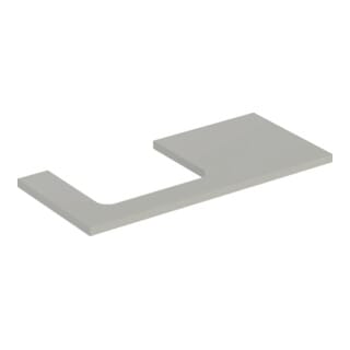 Geberit Waschtisch-Platte One 105x3x47cm, greige/lackiert m, AS li