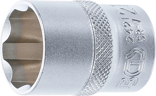 BGS Steckschlüssel-Einsatz Super Lock Antrieb Innenvierkant 12,5 mm SW 21 mm