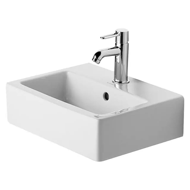 Duravit Möbel-Handwaschbecken Vero 45x35cm, geschli., m HL, ÜL, HLB, weiß