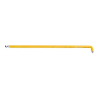 PB Swiss Tools Sechskant-Winkelschraubendreher, lang, mit Kugelkopf und kurzem Schenkel, pulverbeschichtet, 4 mm
