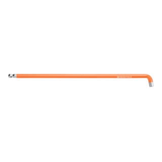 PB Swiss Tools Sechskant-Winkelschraubendreher, lang, mit Kugelkopf und kurzem Schenkel, pulverbeschichtet, 5 mm