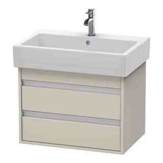 Duravit Waschtischunterschrank Ketho 65x44cm, Tau, 2 Schubkästen, wandhängend