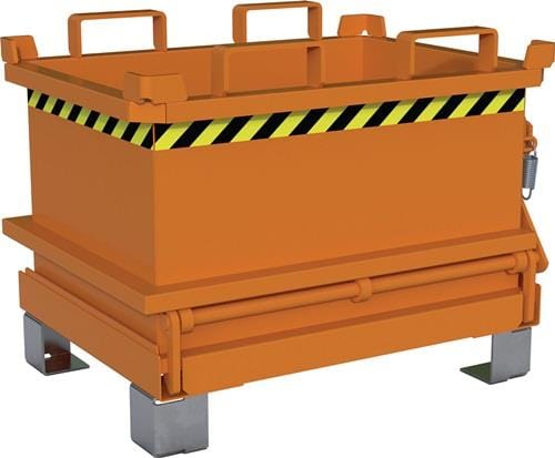 Bauer Südlohn Klappbodenbehälter SB 500, lackiert, Gelborange