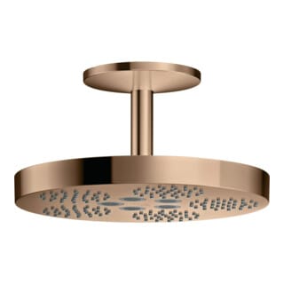 hansgrohe Kopfbrause Axor One m Deckenanschluss, 1jet, polished red gold