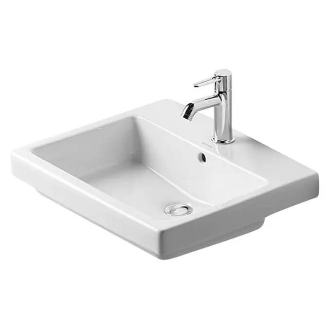 Duravit Einbauwaschtisch Vero 55x46,5cm, we, EB v ob, m HL, ÜL, HLB