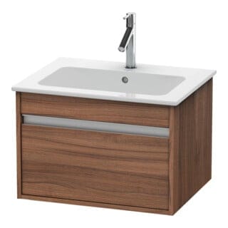 Duravit Waschtischunterschrank Ketho 60x47,5cm, Nussb Nat, 1 Ausz., wandhängend