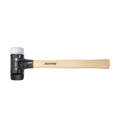Wiha Schonhammer Safety mittelweich/sehr hart mit Hickory-Holzstiel, Rund-Schlagkopf 30 mm
