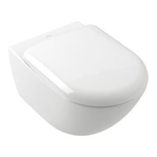 V&B Wand-Tiefspüler TwistFlush Antao 37,5x56cm, spülrandlos, weiß C-plus