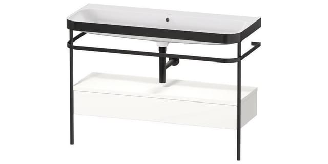 Duravit Möbelwaschtisch-Kombi Happy D.2 Plus 117,5x49cm, m Konso, 1 Lad, o HL, w matt