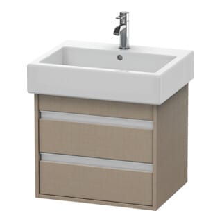 Duravit Waschtischunterschrank Ketho 55x44cm, lei, 2 Schubkästen, wandhängend