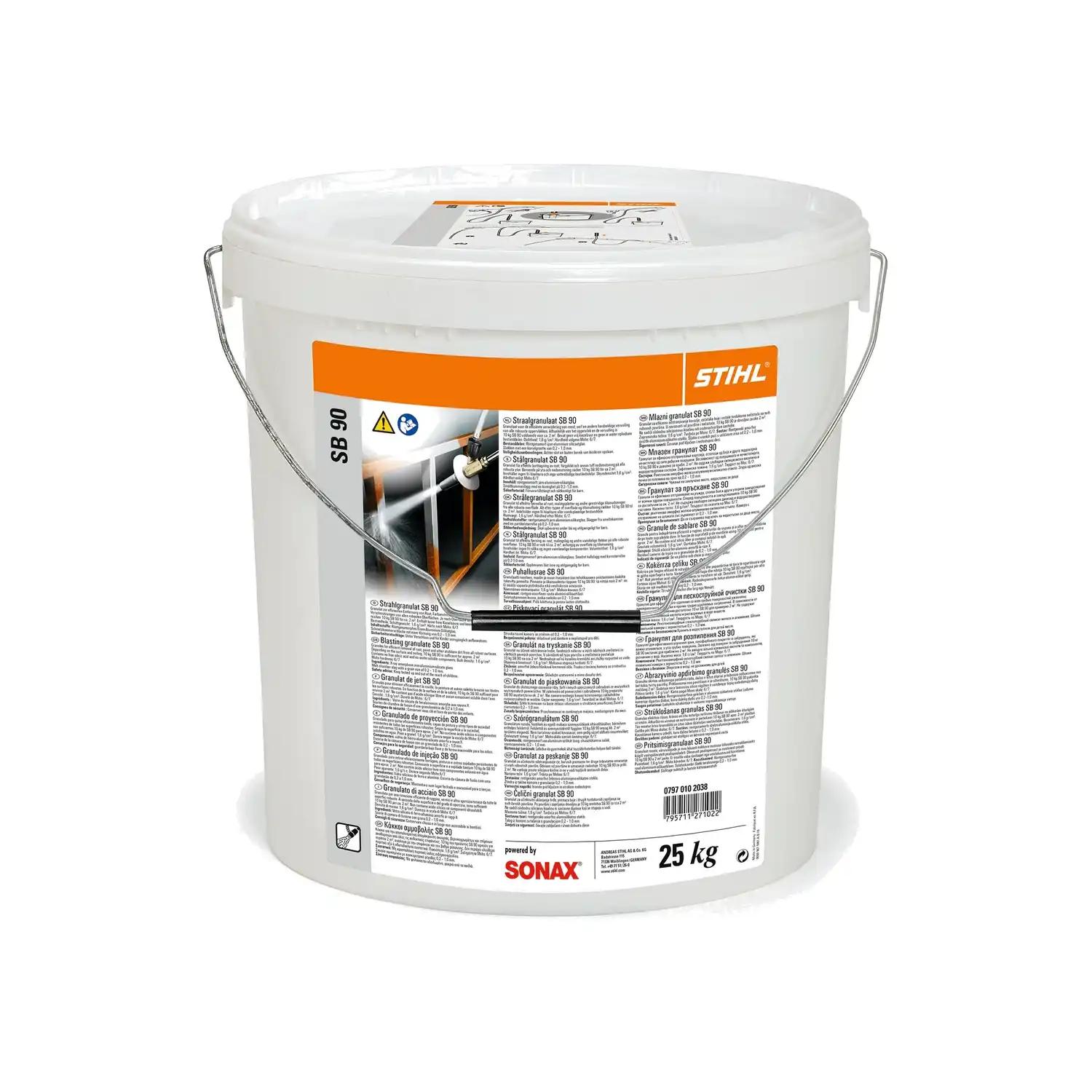 STIHL Strahlgranulat SB 90, 25 kg Nachfüllpack