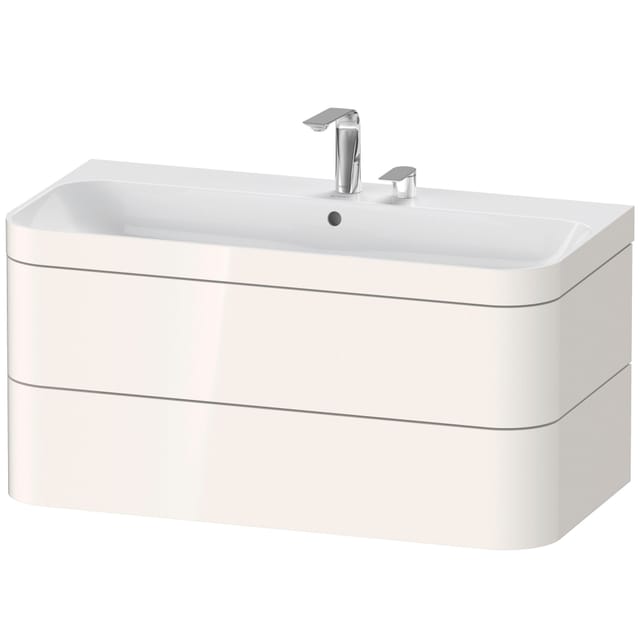 Duravit Möbelwaschtisch-Unterschrank Happy D.2 Plus 97,5x49cm, 2 HL, we hgl, 2 Schubkästen