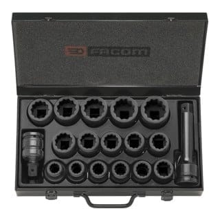 Facom IMPACT-Steckschlüssel 3/4Z, Set 18-tl