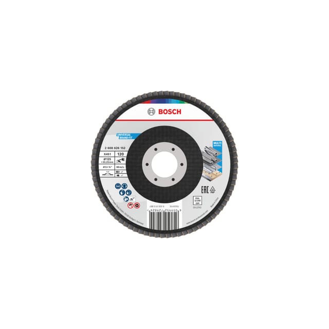 Bosch X451 Fächerschleifscheibe 125mm,T27,K120