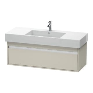 Duravit Waschtischunterschrank Ketho 120x45,5cm, Taupe, 1 Auszug, wandhängend