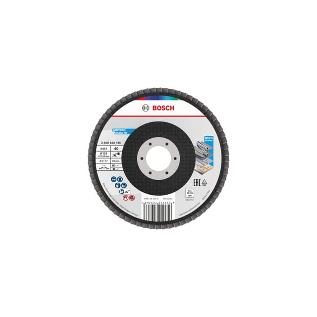 Bosch X451 Fächerschleifscheibe 125mm,T27,K40