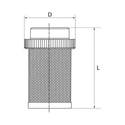 Riegler Saugkorb für Rückschlagv., G 1 1/4, Edelstahl 1.4301 / Kunststoff