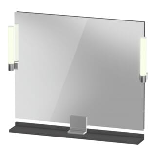 Duravit LED-Spiegel 9 W Sivida 85x65x3,6cm, gra m, Leu., au, stl, G chr