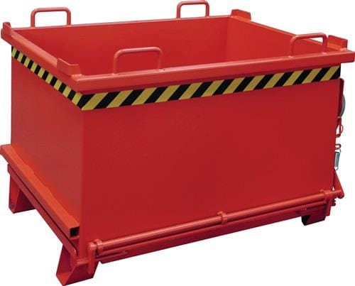 Bauer Südlohn Klappbodenbehälter SB 750, lackiert, Feuerrot