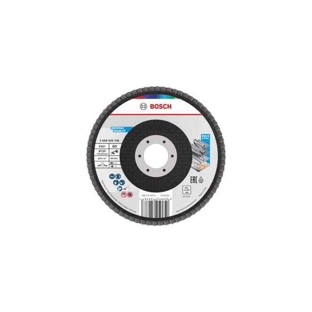 Bosch X451 Fächerschleifscheibe 125mm,T27,K60