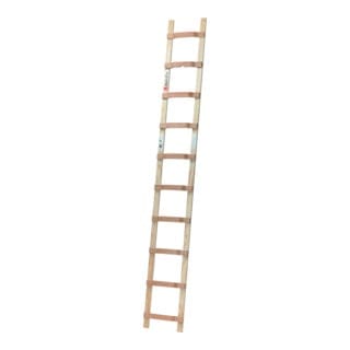 Euroline Holz-Dachdeckerauflegeleiter Nr. 11101 1 x 16 Sprossen