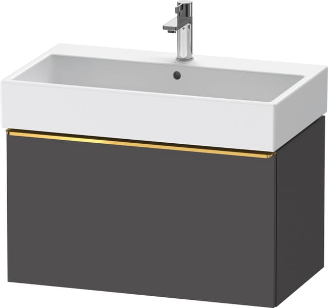 Duravit Waschtischunterschrank D-Neo 78,4x44,2cm, g pol/gra m, 1 Ausz., wandhängend