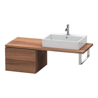 Duravit Unterschrank L-Cube 52x54,7cm, Nussb Nat, f Kons, 2 Schub.
