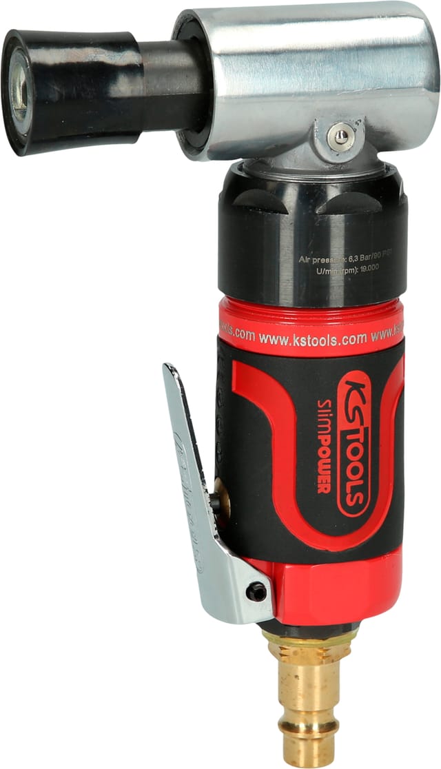 KS Tools SlimPOWER Mini-Druckluft-Schleifmaschine für kleine Pads, 19000 U/min