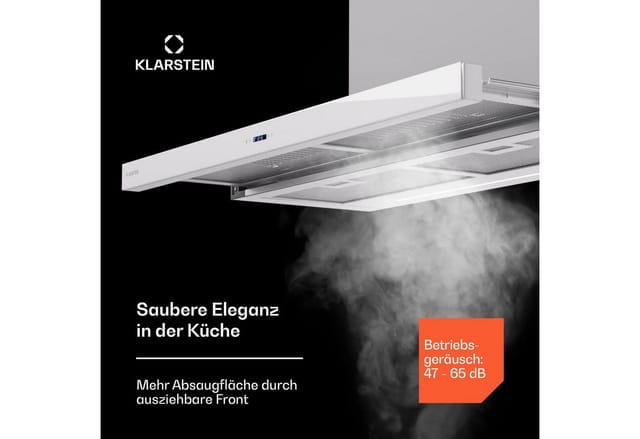 Mariana Neo 90 Flachschirmhaube 90cm 640 m³/h Abluft LED Weiß