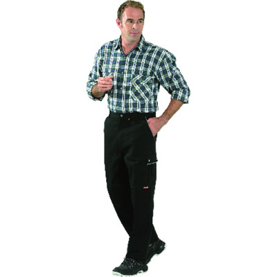 Bundhose 2124 schwarz/schwarz, Größe 64