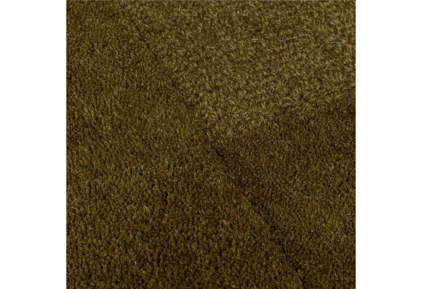FLAIR RUGS Wollteppich CHECKERBOARD, rechteckig, Höhe: 10 mm, Hoch-Tief-Effekt, Wohnzimmer, Schlafzimmer, 100 % Wollflor Bild 4