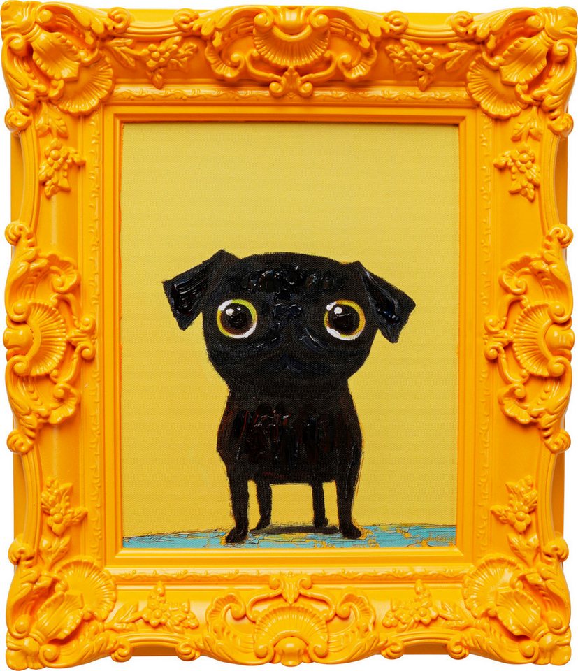 Kare Design Bild mit Rahmen Gerahmtes Bild Sweet Dog Eyes 30x35cm