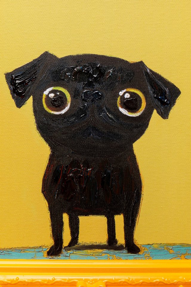 Kare Design Bild mit Rahmen Gerahmtes Bild Sweet Dog Eyes 30x35cm Bild 5