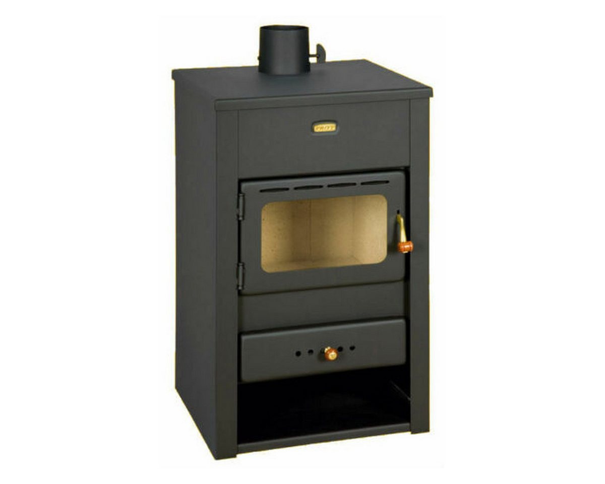 Prity Kaminofen Prity K2 Kaminofen 10,4 kW Holzofen Stahl Schwarz Scheitholz 36 cm, 10 kW, Dauerbrand Bild 2