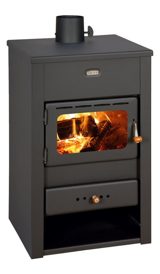 Prity Kaminofen Prity K2 Kaminofen 10,4 kW Holzofen Stahl Schwarz Scheitholz 36 cm, 10 kW, Dauerbrand Bild 3