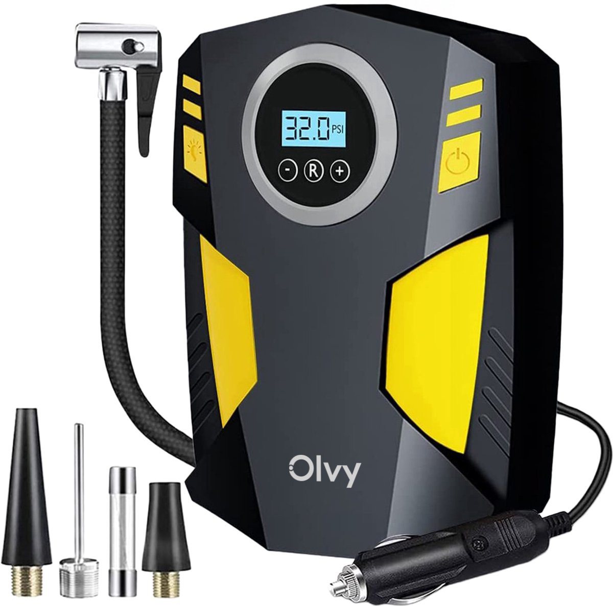 Olvy Kompressor Olvy Luftkompressor Autoreifen 12V Netz Bild 4