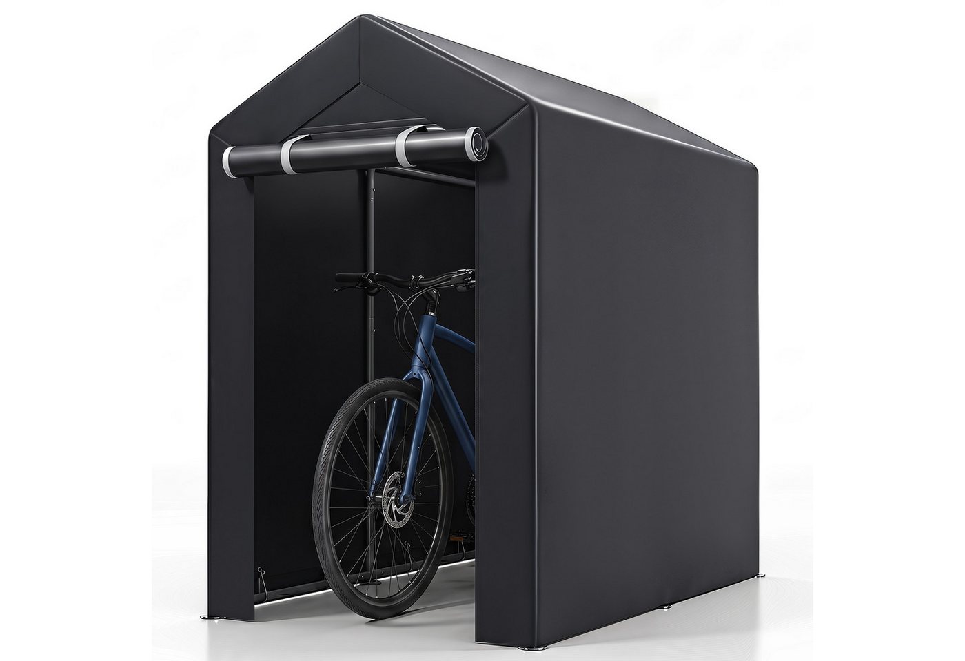 COSTWAY Gerätehaus Fahrradgarage wetterfest mit Metallrahmen, Geräteschuppen Bild 5